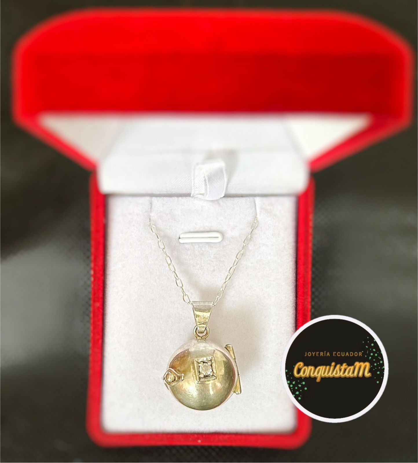 Collar y dije de plata Secreto oculto