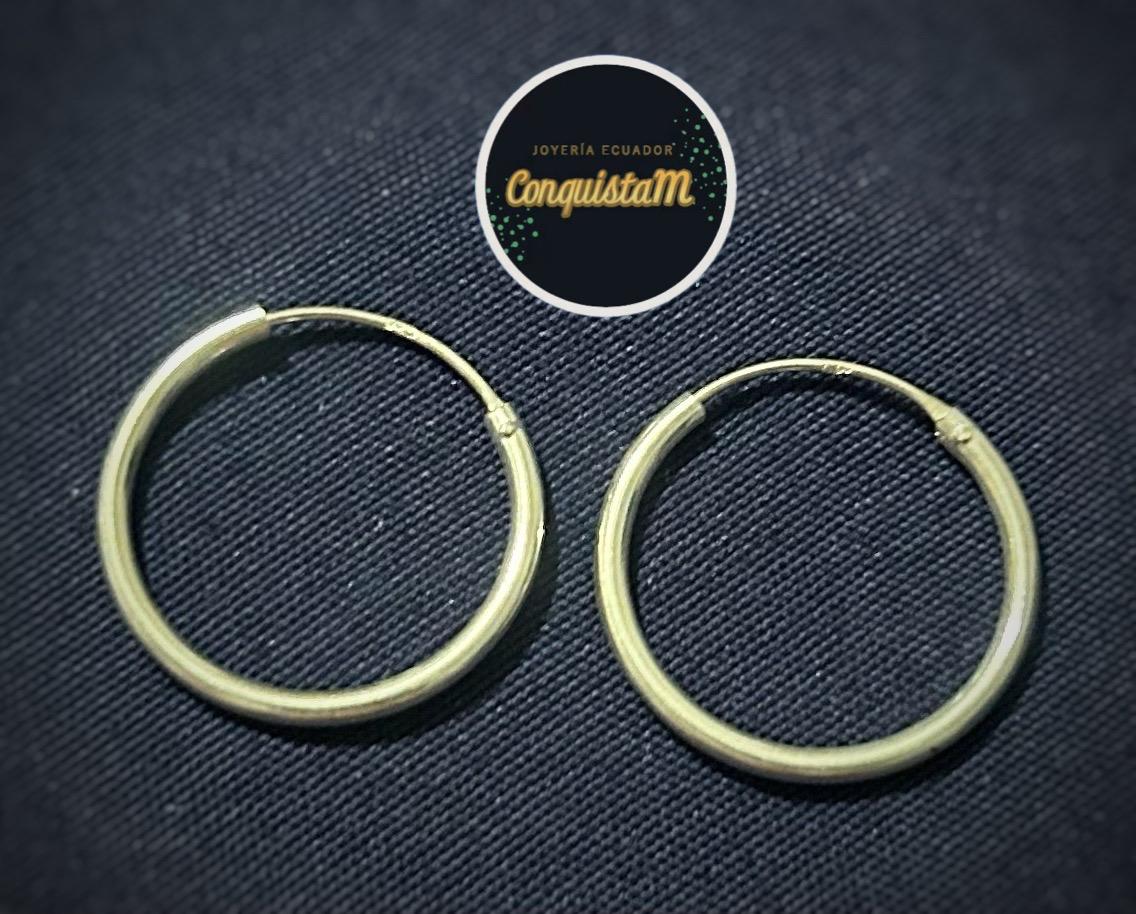 Aros de plata 2 cm diámetro