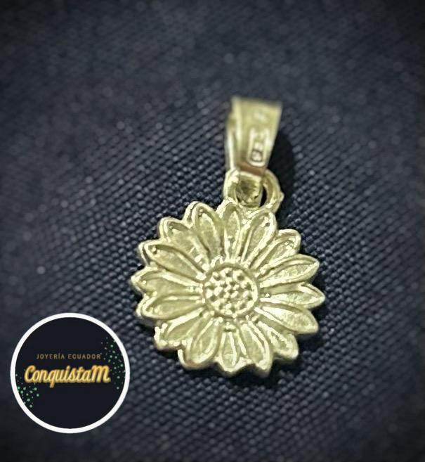 Dije de plata Girasol